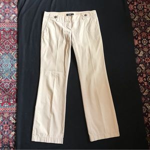 Ann Taylor Petite Straight Leg Khaki Pants